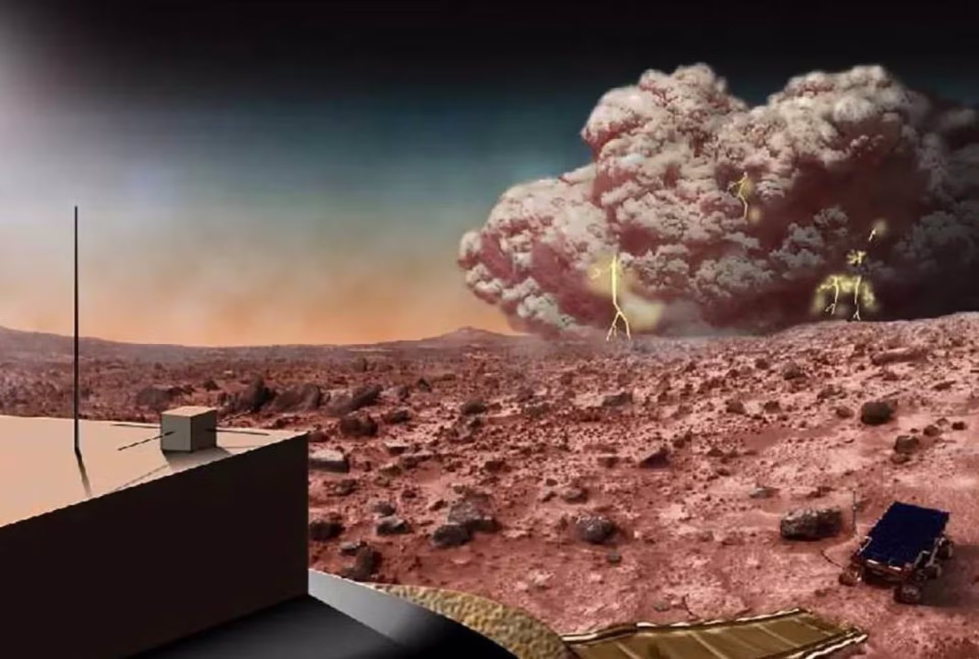 La cercanía de Marte al Sol eleva el calor de la atmósfera, los vientos levantan polvo fino y pueden formar tormentas de escala planetaria - NASA