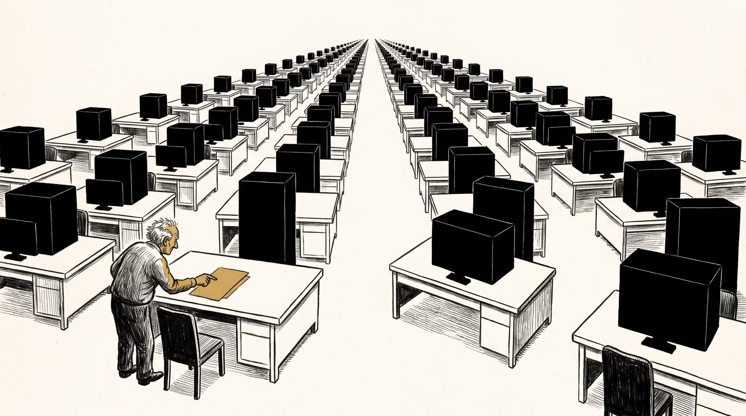 La reducción de contrataciones junior en áreas técnicas plantea interrogantes sobre cómo se formarán las próximas generaciones de profesionales en la era de la inteligencia artificial (Imagen Ilustrativa Infobae)