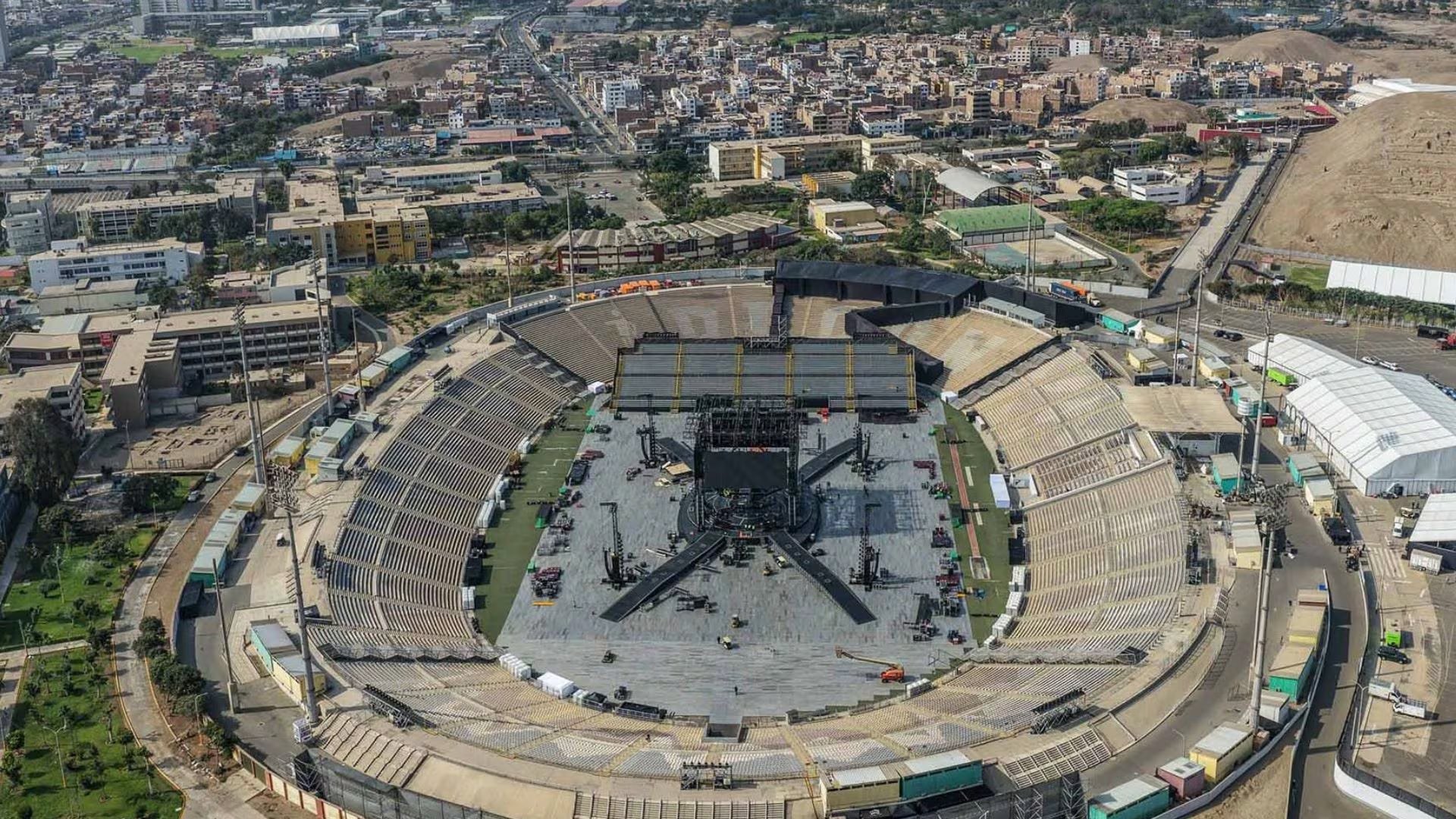 El Estadio San Marcos tendrá un aforo superior a 52 mil personas por fecha para los tres conciertos de BTS en Perú. Foto: Andina.