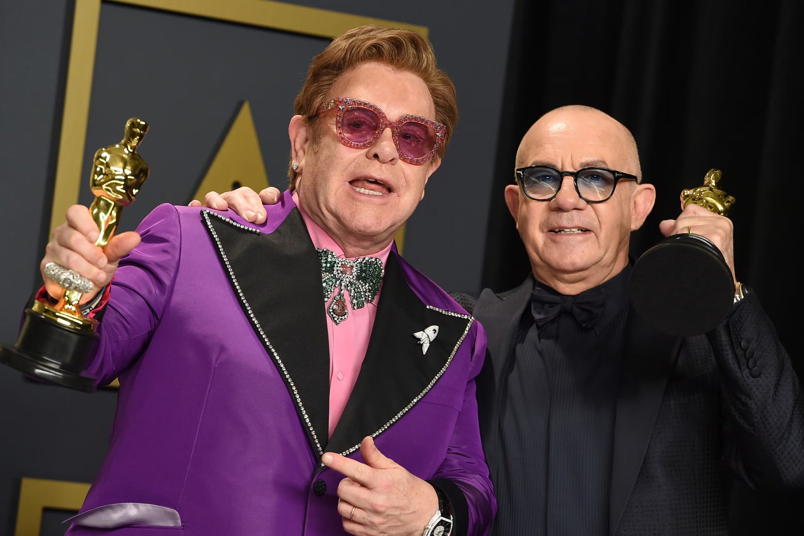 ARCHIVO - Elton John, izquierda, y Bernie El letrista sostuvo que diversos músicos que transfirieron sus catálogos editoriales no están conformes con esa decisión - (Foto Jordan Strauss/Invision/AP, archivo)