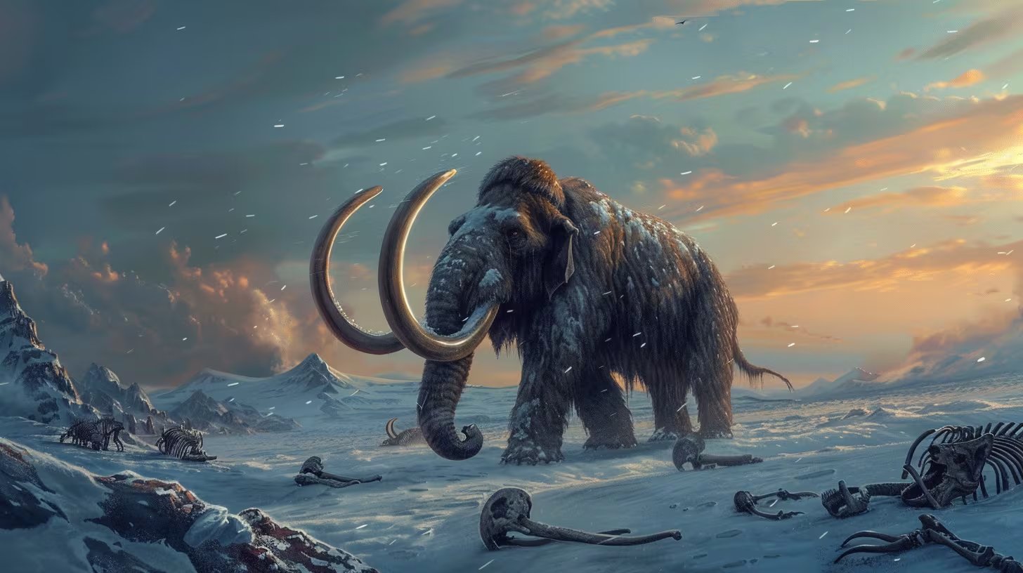 El proyecto de recuperación del mamut se centra en identificar los rasgos genéticos que lo diferencian de los elefantes actuales (Imagen Ilustrativa Infobae)