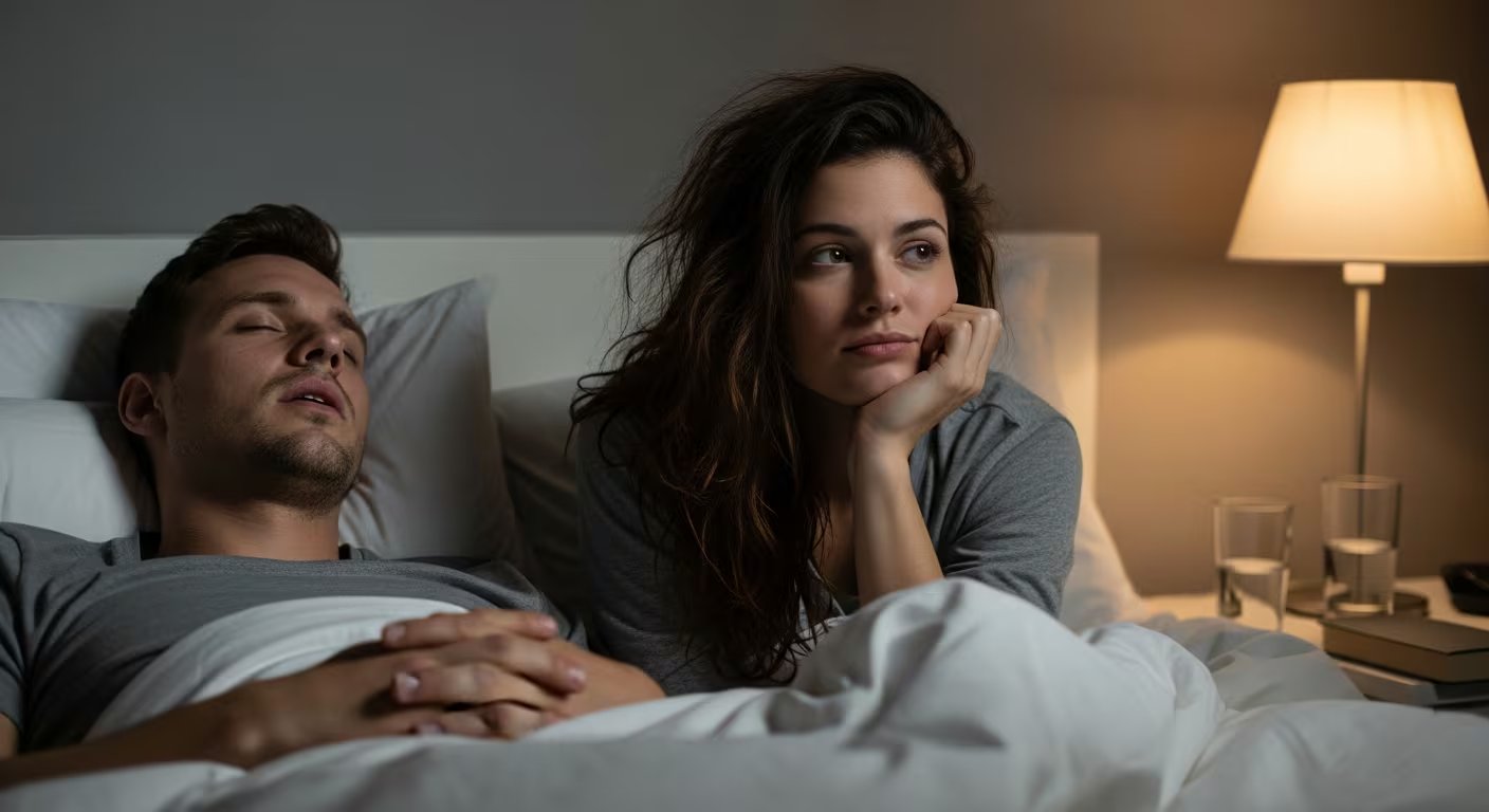 Los ronquidos y los movimientos nocturnos figuran entre los motivos para dormir separados. (Imagen Ilustrativa Infobae)