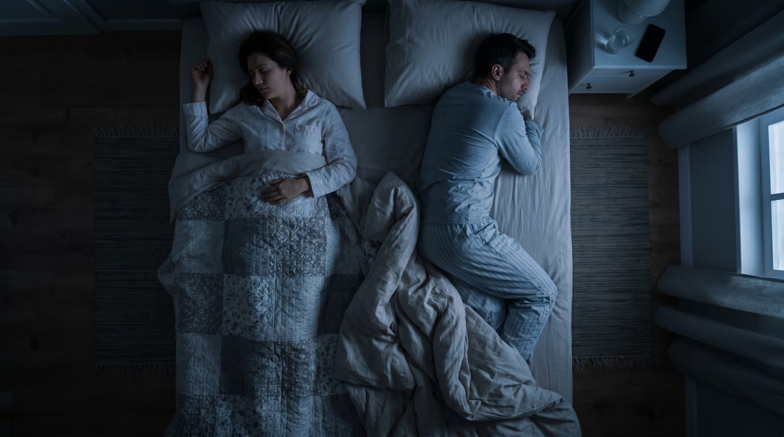La luz, el ruido y la temperatura influyen en la organización del sueño de las parejas. (Imagen Ilustrativa Infobae)