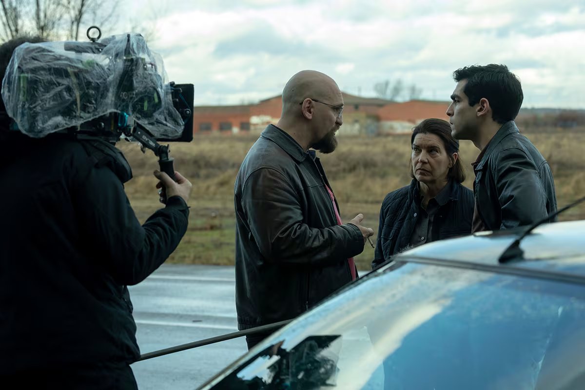 Rodaje de la serie 'El Castillo', con Raúl Arévalo, Laia Marull y Omar Ayuso
