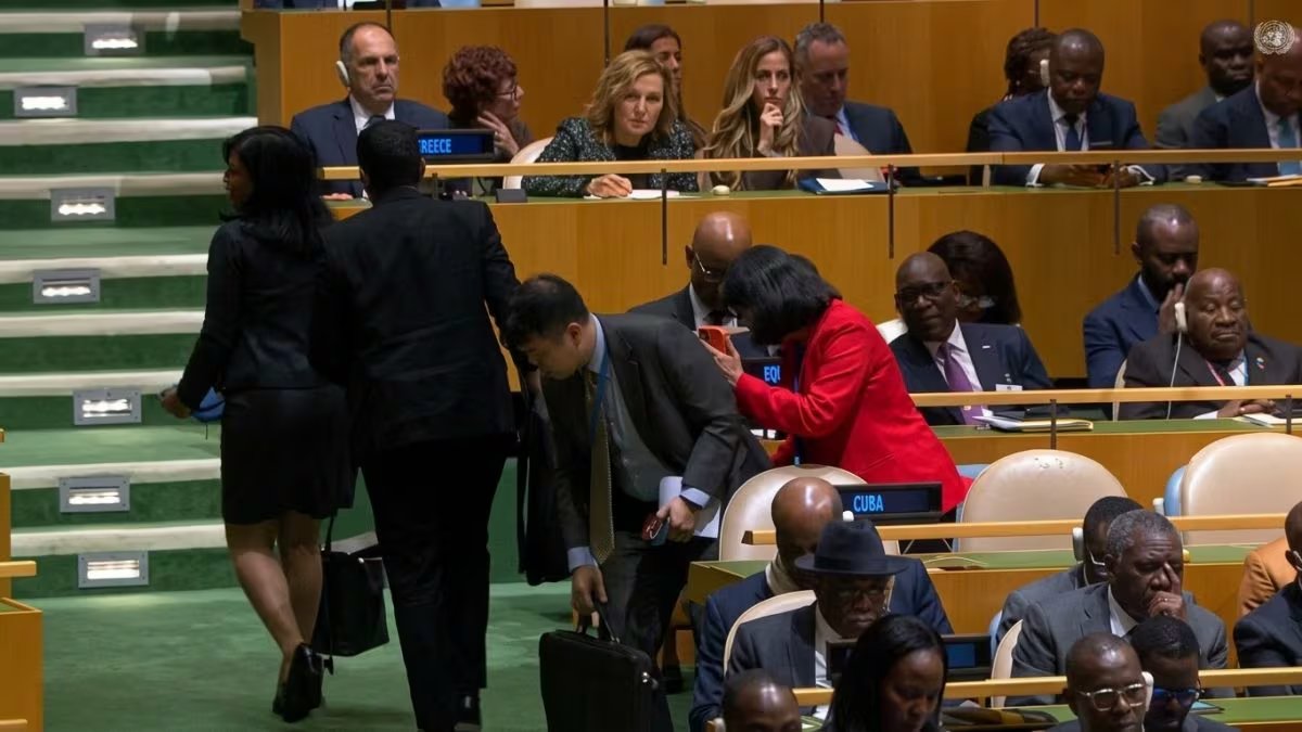 En septiembre pasado, la delegación cubana abandonó el recinto de la Asamblea General de la ONU durante el discurso del presidente de Estados Unidos, Donald Trump (Foto de archivo: Periódico Cubano)