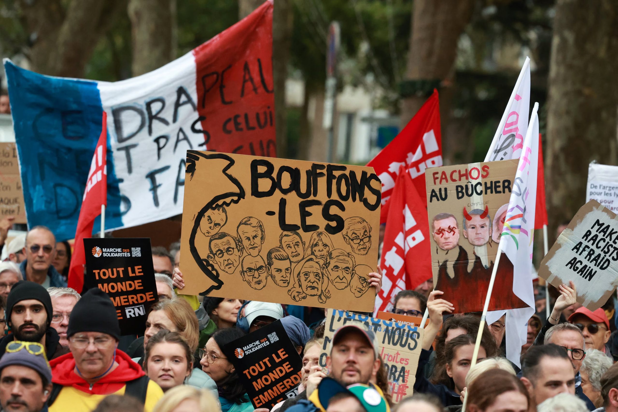 Cientos de franceses se movilizaron en Orleans (REUTERS/Stephanie Lecocq)
