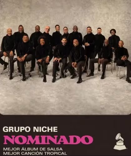 El Grupo Niche recibió dos nominaciones en los Latín Grammy 2026 como mejor álbum de salsa y mejor canción tropical - crédito Grupo Niche