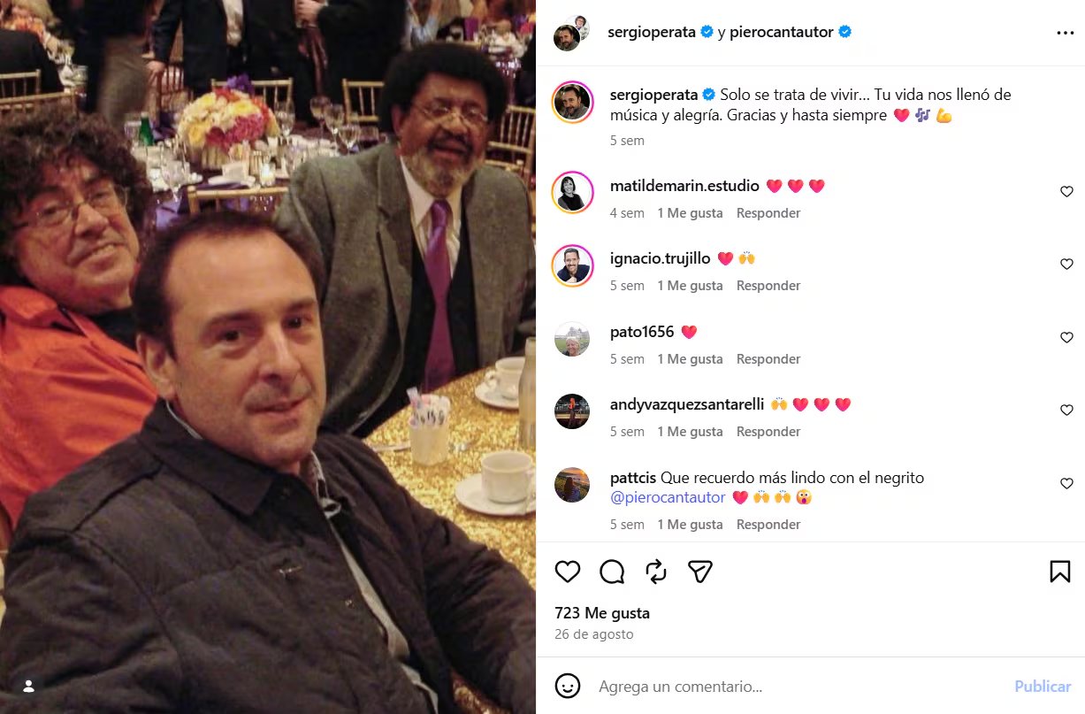 El artista despidió en redes sociales al músico uruguayo Rubén Rada semanas antes de su propio fallecimiento