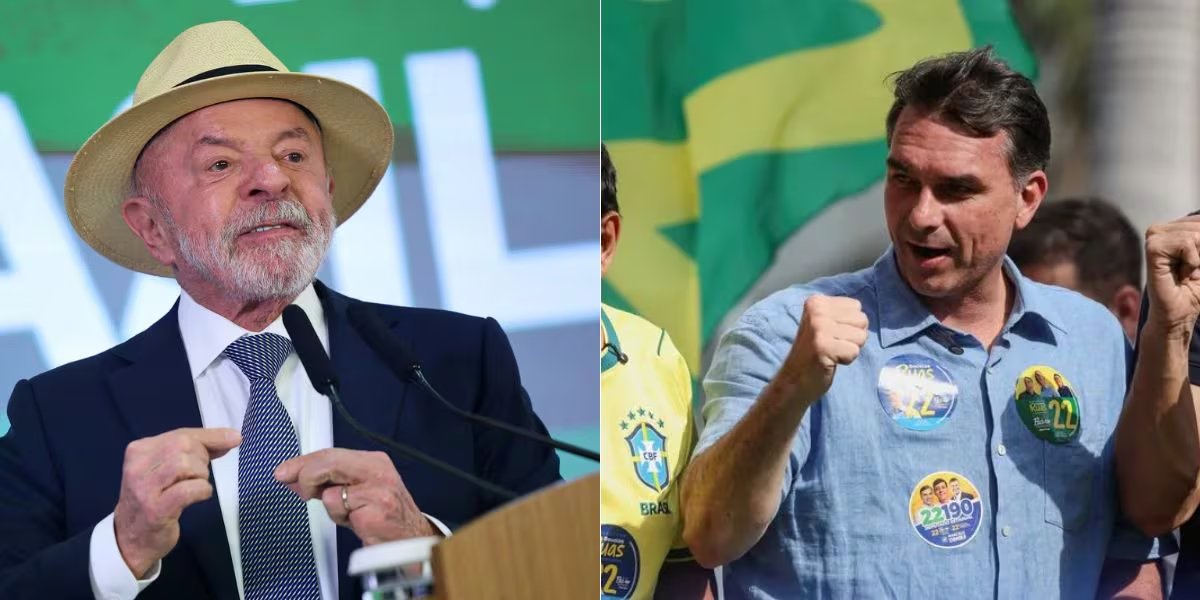 Luiz Inácio Lula da Silva y Flávio Bolsonaro competirán en la segunda vuelta presidencial tras no alcanzar la mayoría absoluta en los comicios (REUTERS)