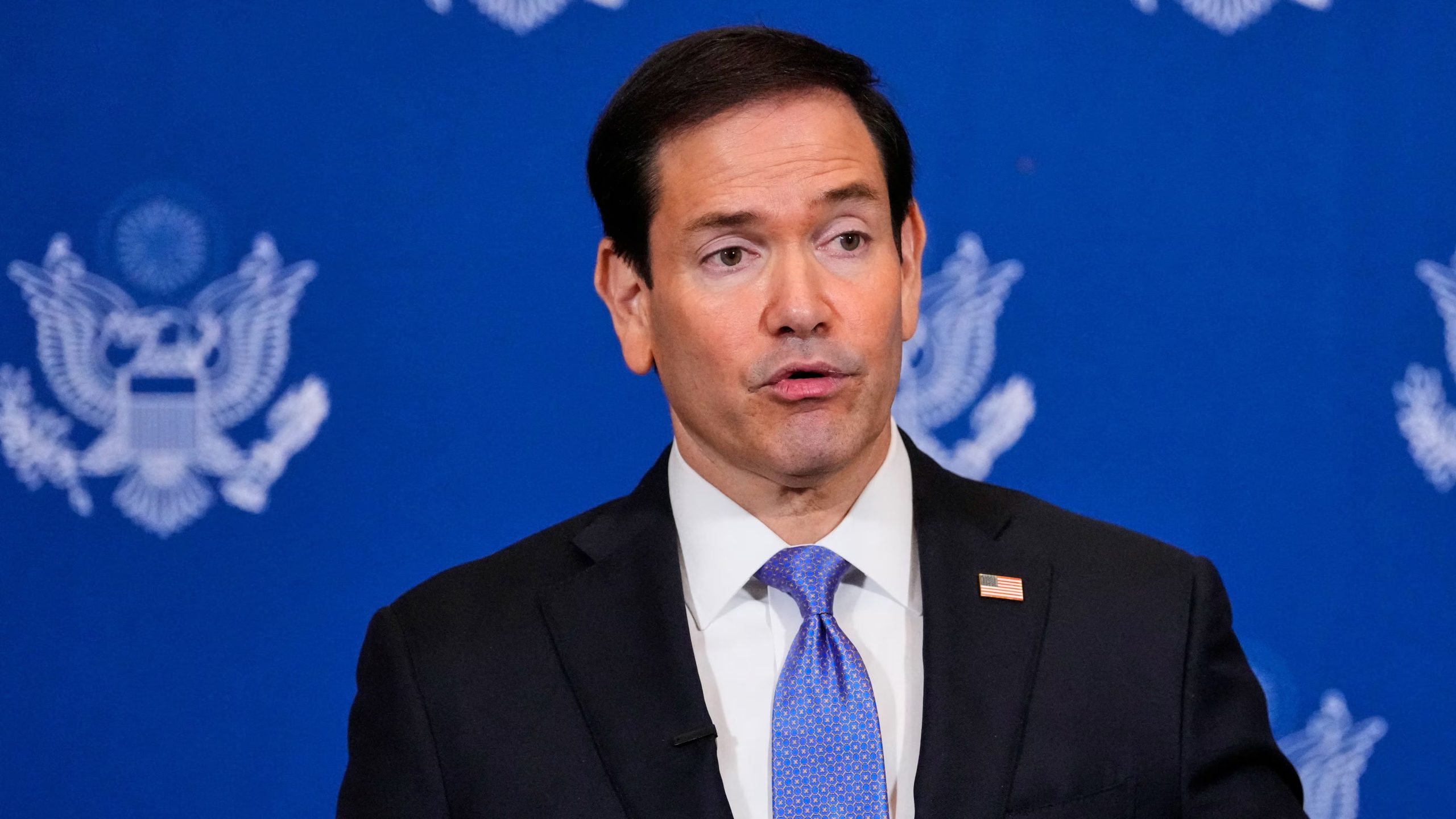 El secretario de Estado Marco Rubio ordenó el regreso a Washington del diplomático Elias Baumann para realizar consultas. (Yuki Iwamura/Pool via REUTERS)