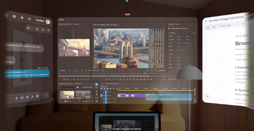 Conecta tu portátil mediante la función de duplicación de pantalla por cable y distribuye tu trabajo en varias ventanas.
(Google)