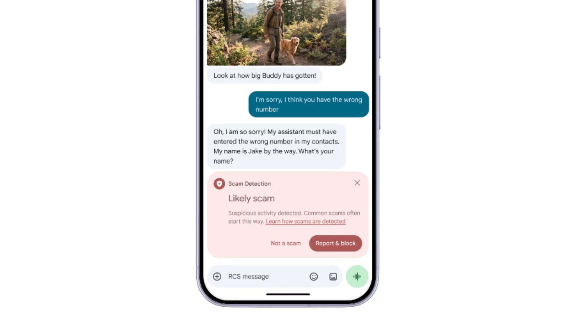 El modo Enhanced Protection de Google Messages usará modelos de Gemini para analizar conversaciones con remitentes desconocidos. (Google)
