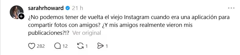 Los usuarios criticaron las modificaciones en la visibilidad de los contenidos y el formato de Instagram. (Threads)