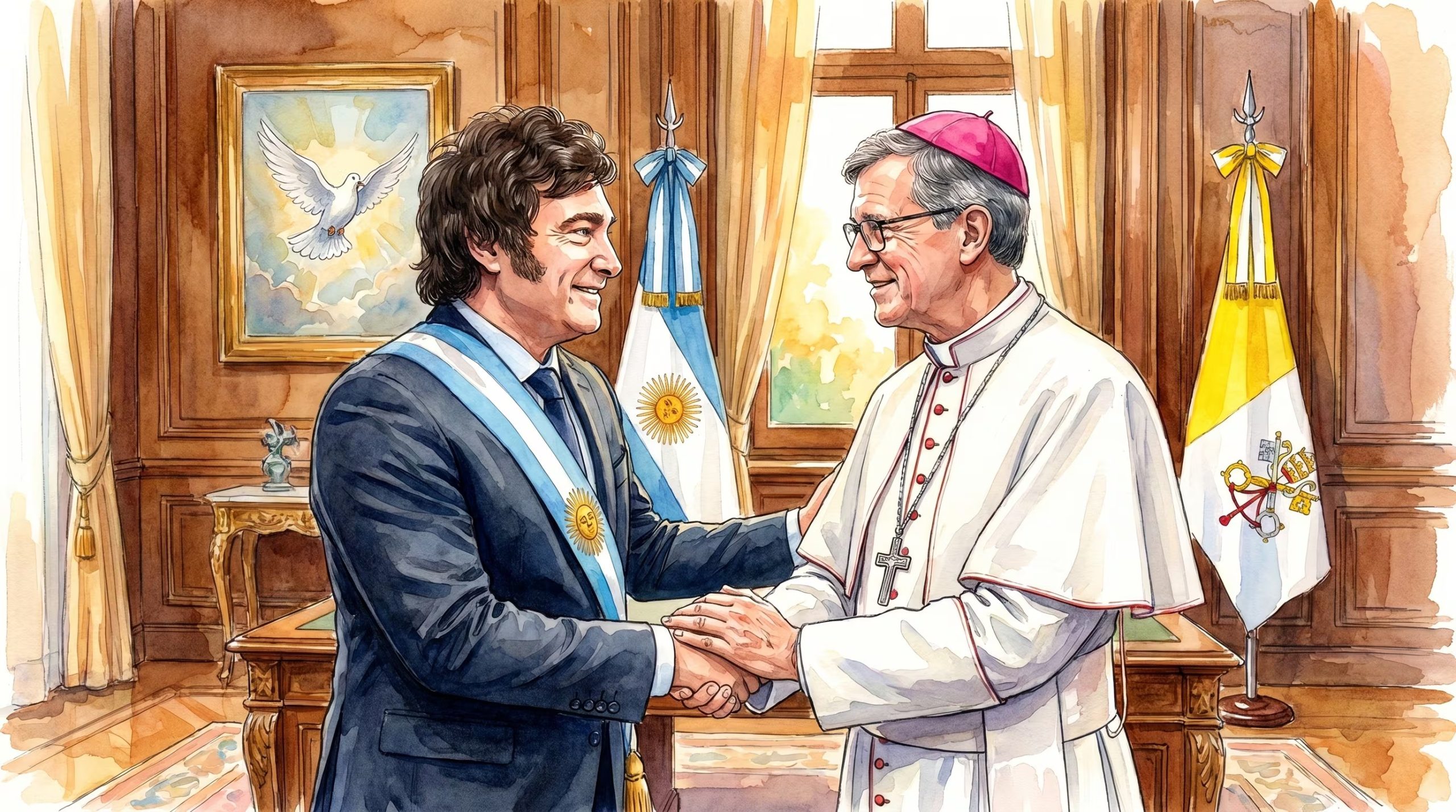 El Gobierno busca tener una buena relación con la Iglesia (Imagen Ilustrativa Infobae)
