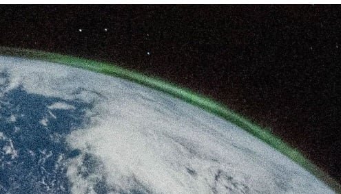 Una aurora austral en la Tierra