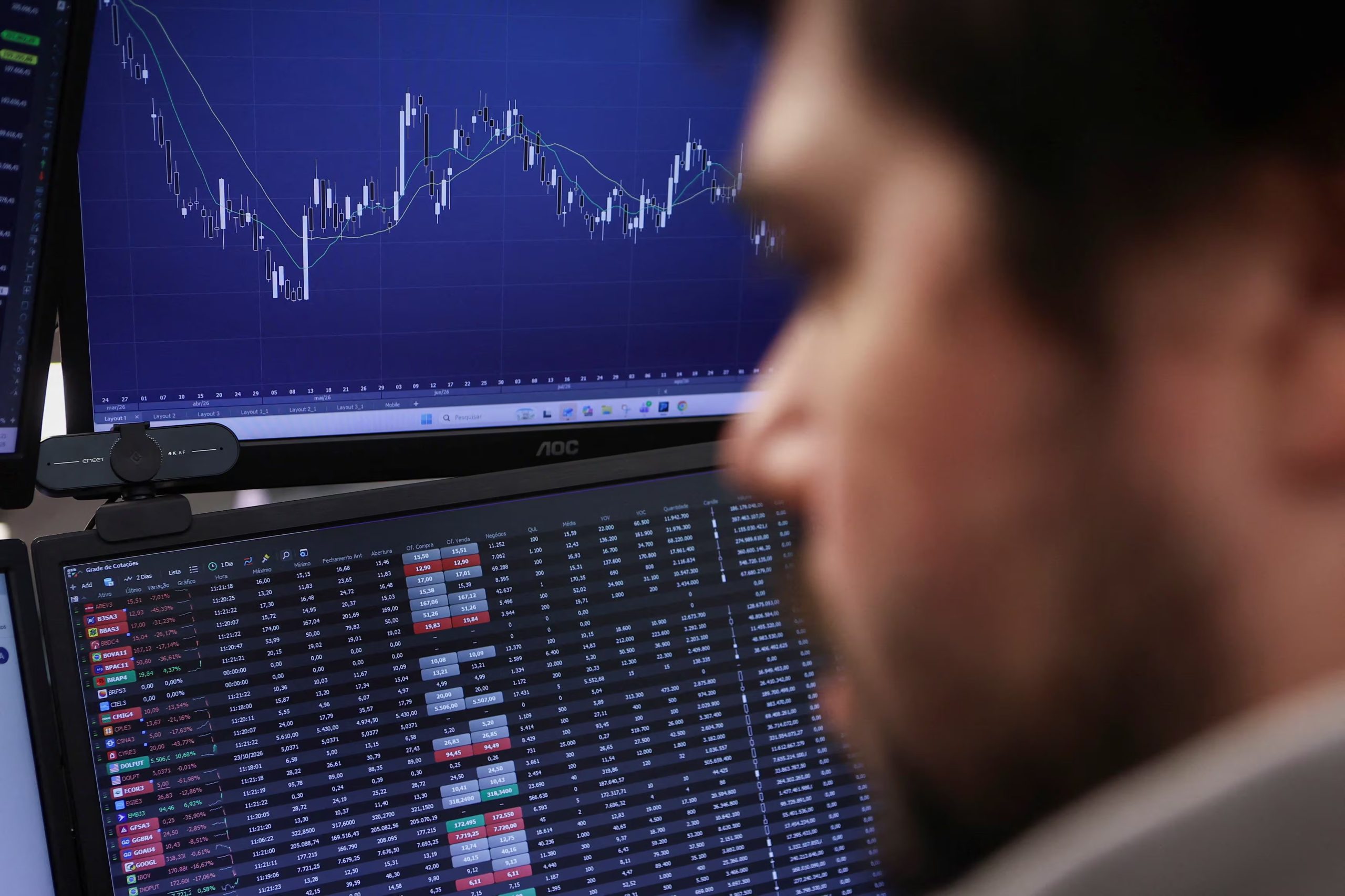 El real brasileño registró una depreciación del 8,36% y cerró en 5,4066 unidades por dólar. (REUTERS/Jean Carniel)