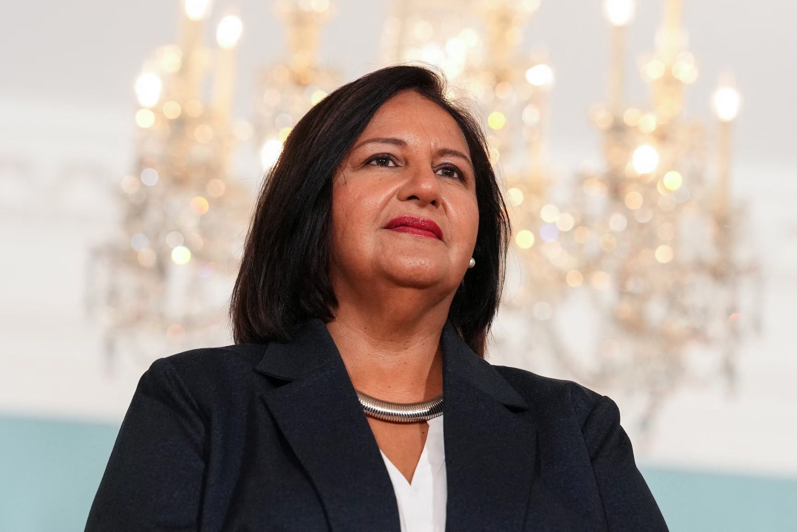 Dinorah Figuera cuenta con el apoyo del gobierno de Trump (REUTERS/Eric Lee)