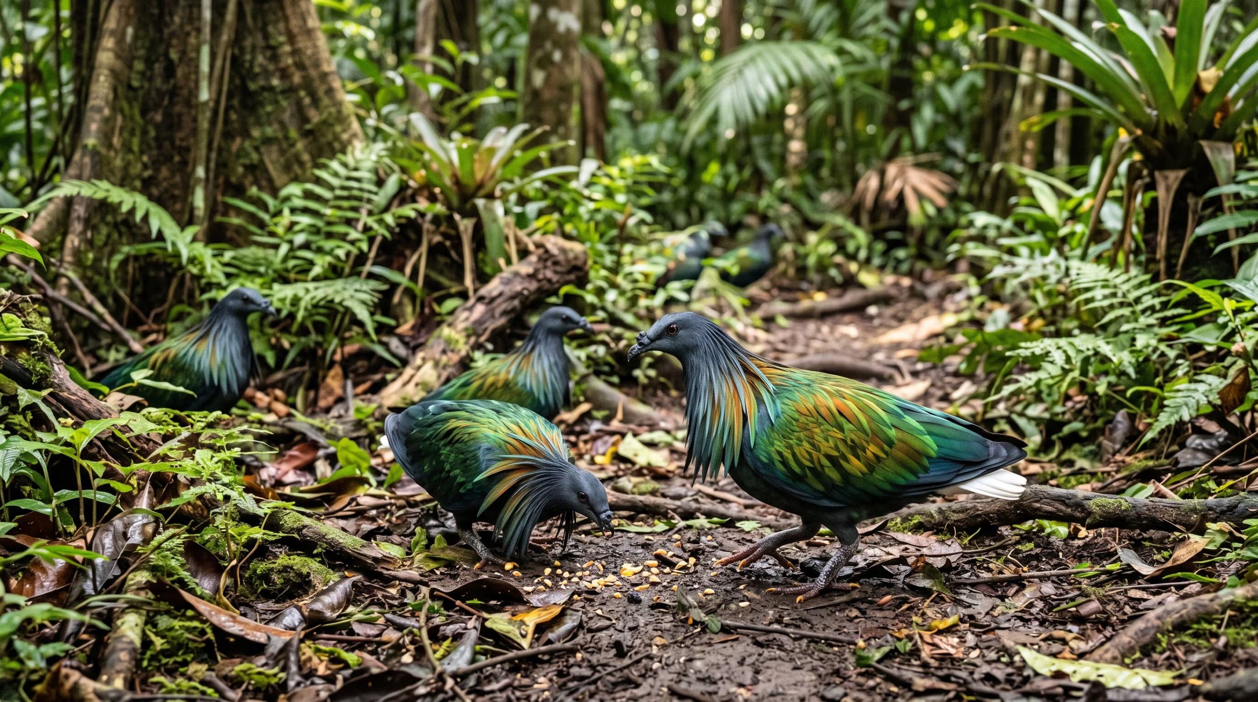 La colonia de palomas de Nicobar en Texas alcanzó los 36 ejemplares para proveer las células necesarias en las pruebas (Imagen Ilustrativa Infobae)