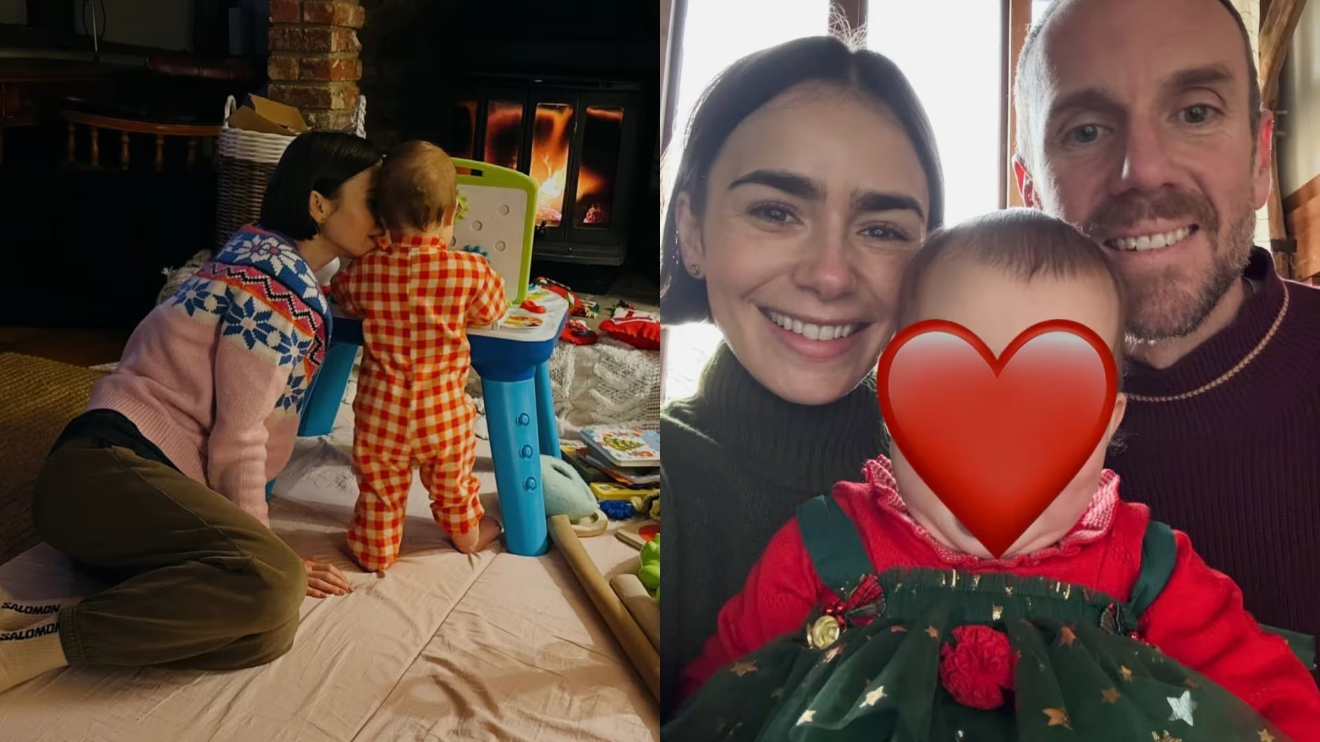 Lily Collins rompió en llanto durante la Navidad al recordar el temor de que su padre muriera sin conocer a su nieta Tove. (Instagram/Lily Collins)