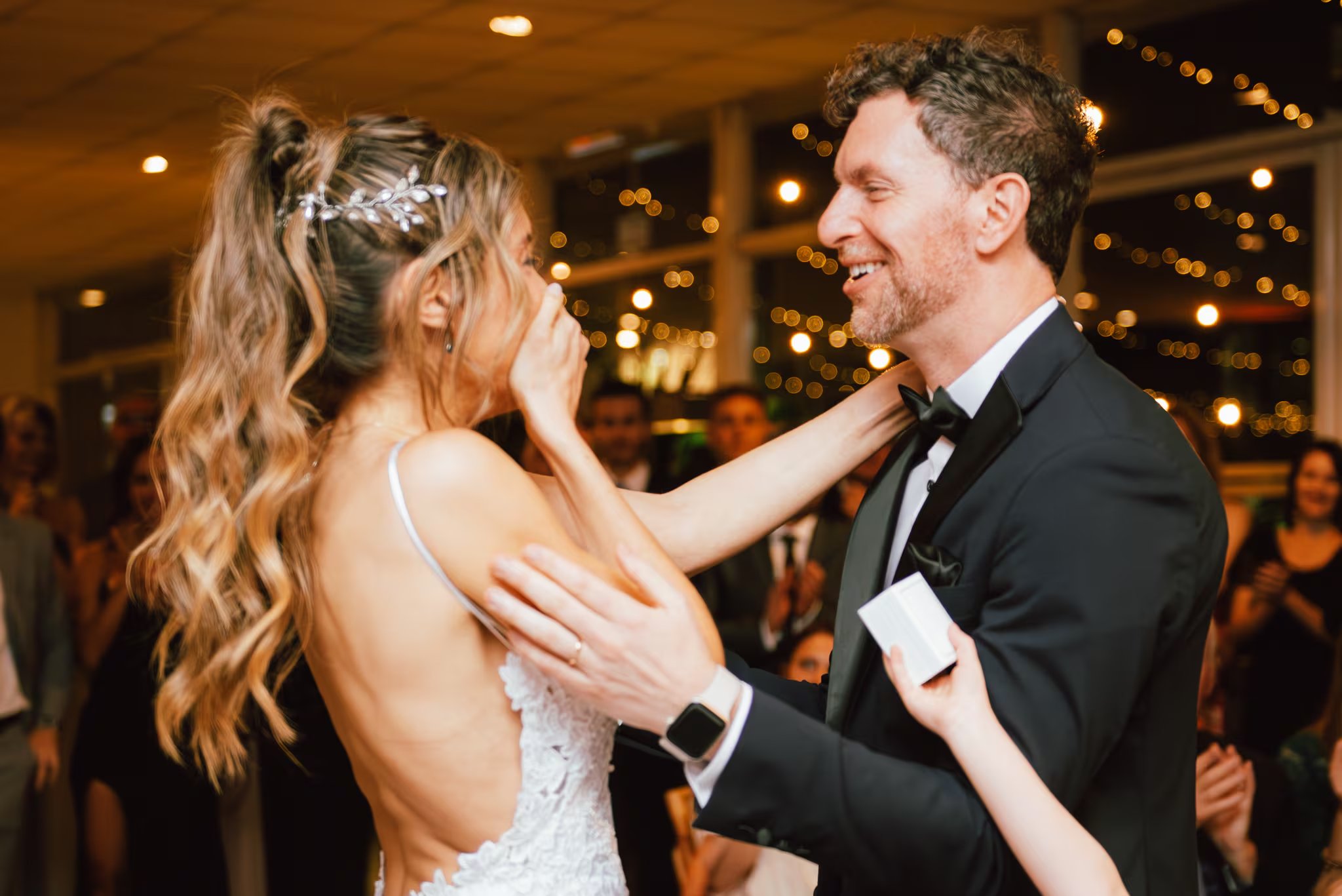 Puli en su casamiento con Sean Quinn