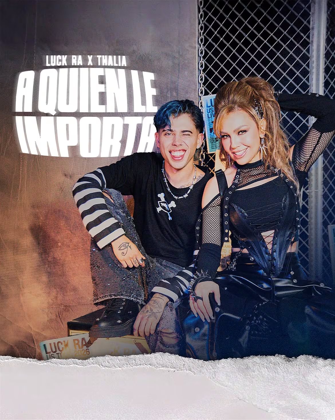 La nueva versión de 'A quién le importa' de Thalía y Luck Ra. IG