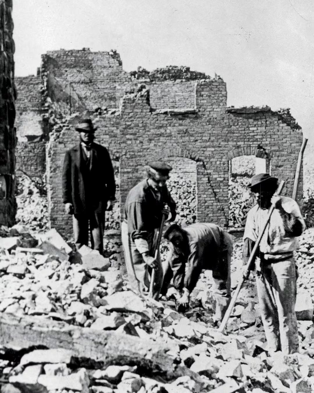 El incendio de Chicago destruyó nueve kilómetros cuadrados, dejó 300 muertos y 100.000 personas sin hogar (Chicago History Museum)
