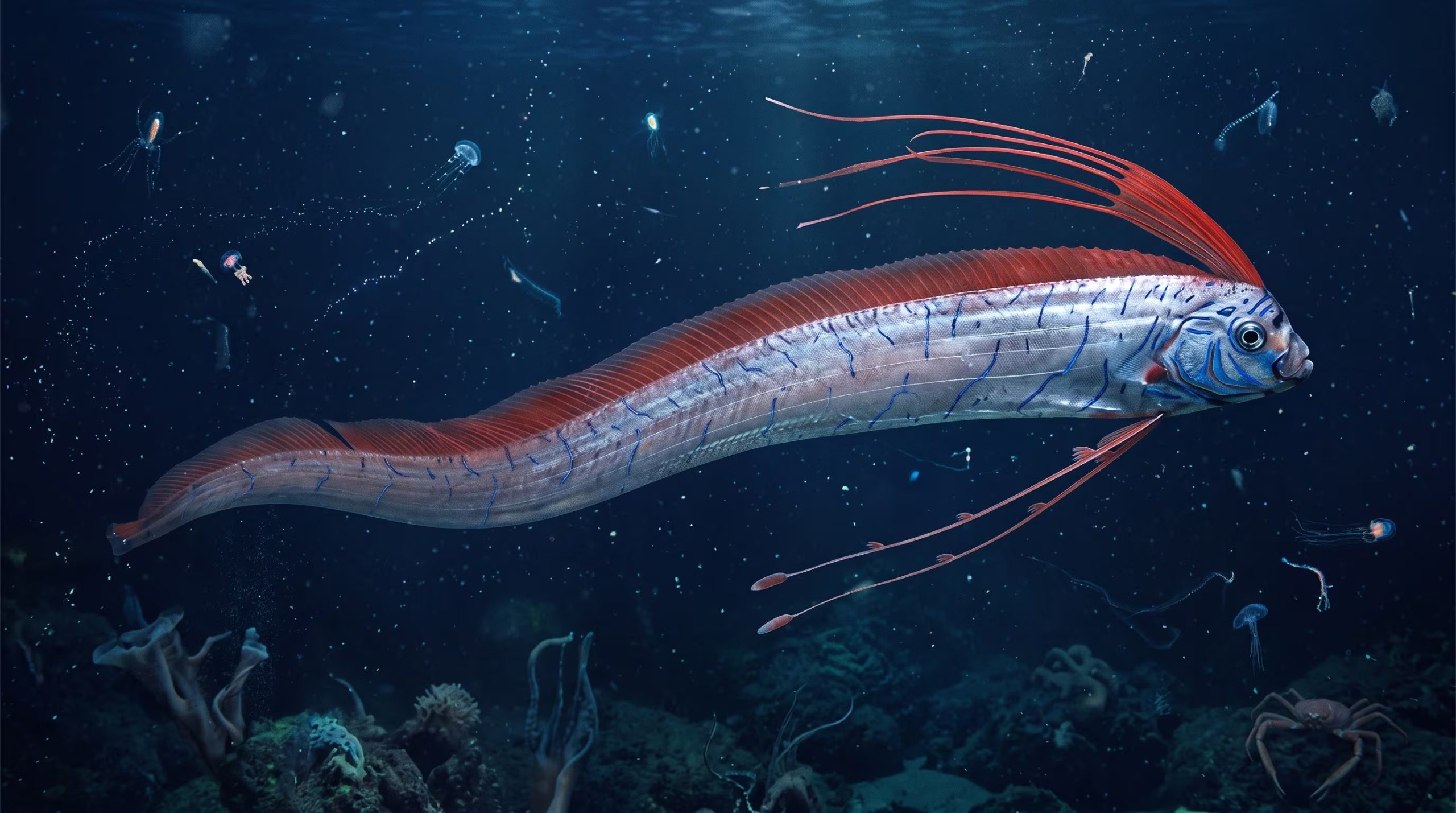 La aleta dorsal genera ondas en direcciones opuestas de forma simultánea para lograr un control preciso del movimiento (Imagen Ilustrativa Infobae)